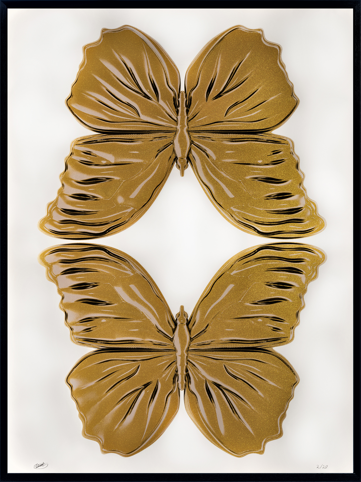 zeefdruk goud af klein